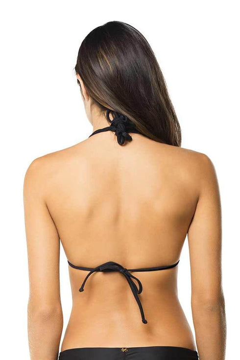 PQ Swim Midnight Gold Isla Triangle Bikini Top